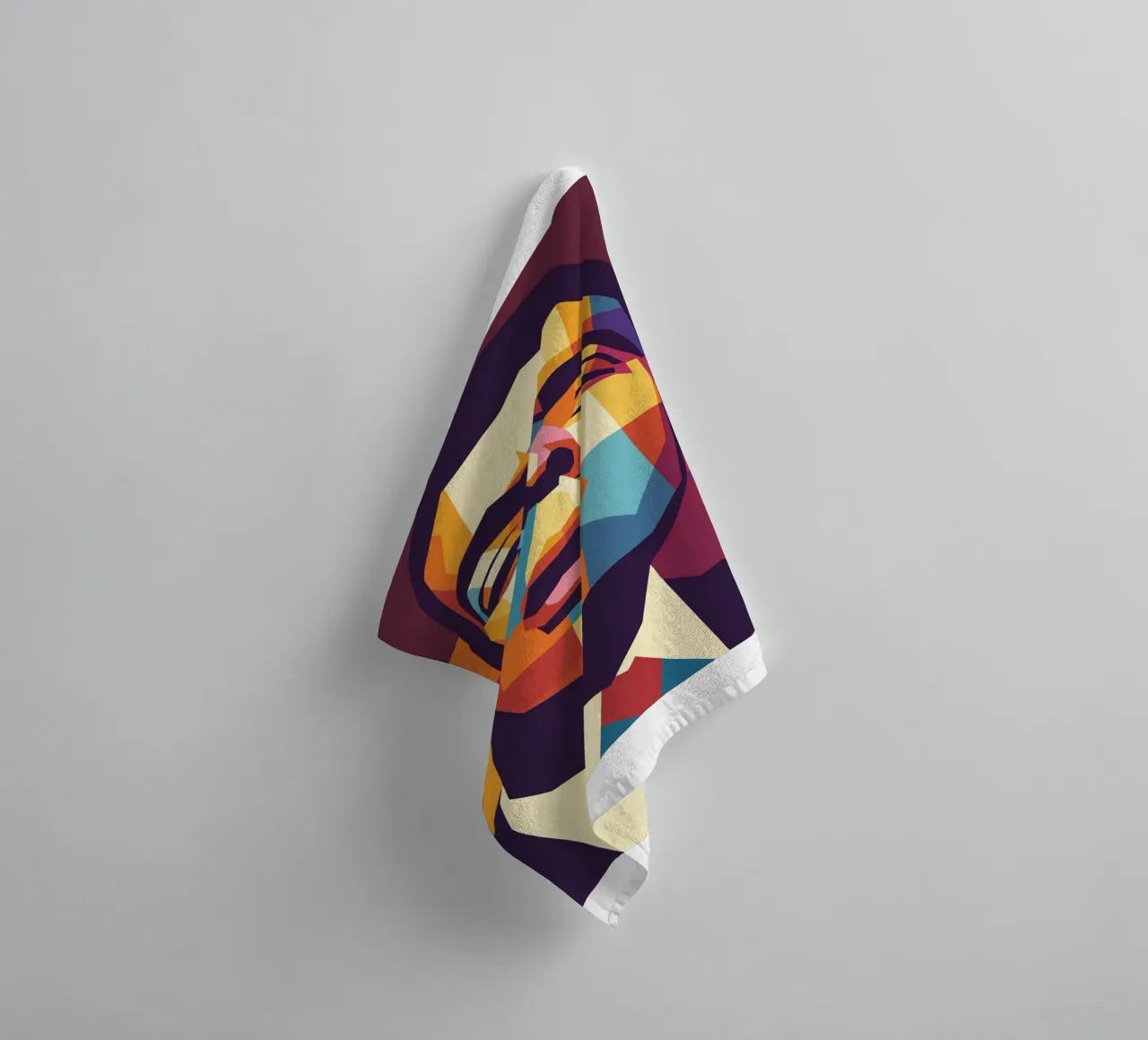 rowan atkinson retro pop art wpap towel by aiswa