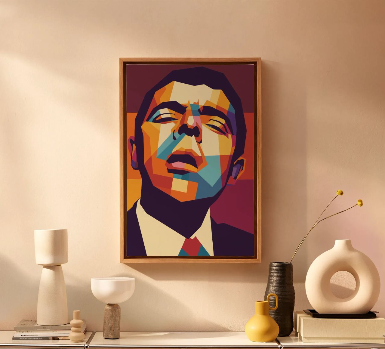 rowan atkinson retro pop art wpap tela da aiswa