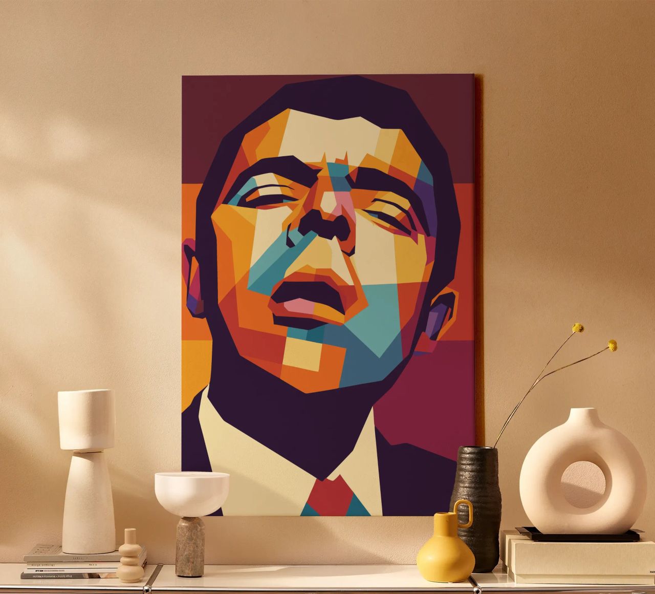 rowan atkinson retro pop art wpap tela da aiswa