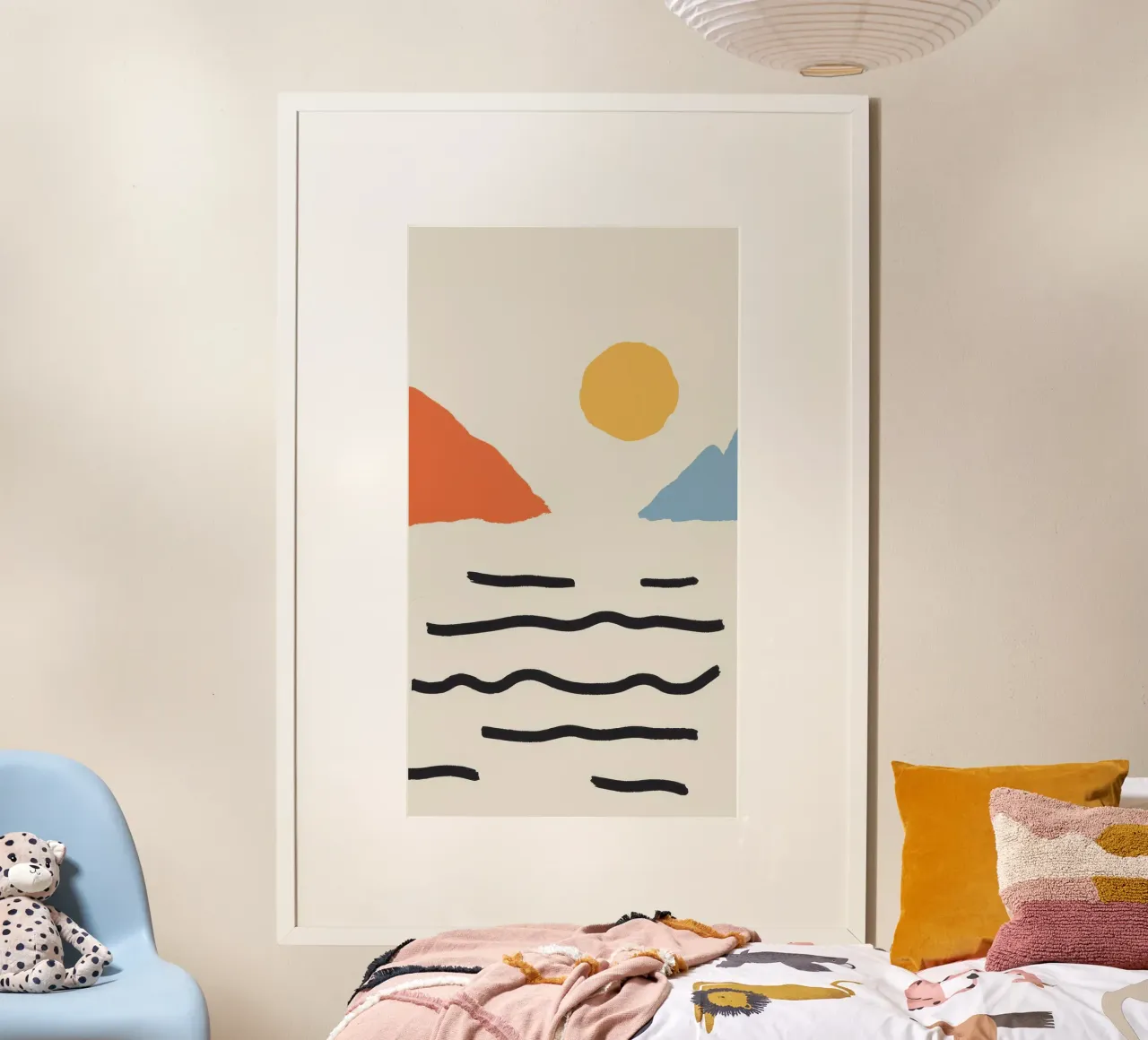 Horizon maritime fragmenté poster de Stone Patina