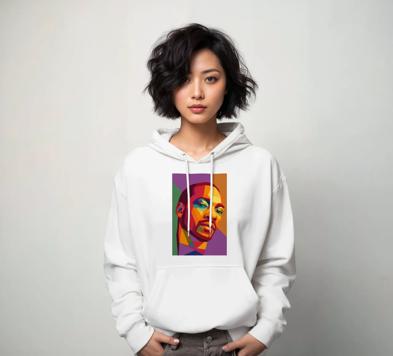 snoop retro pop art wpap felpa con cappuccio da aiswa