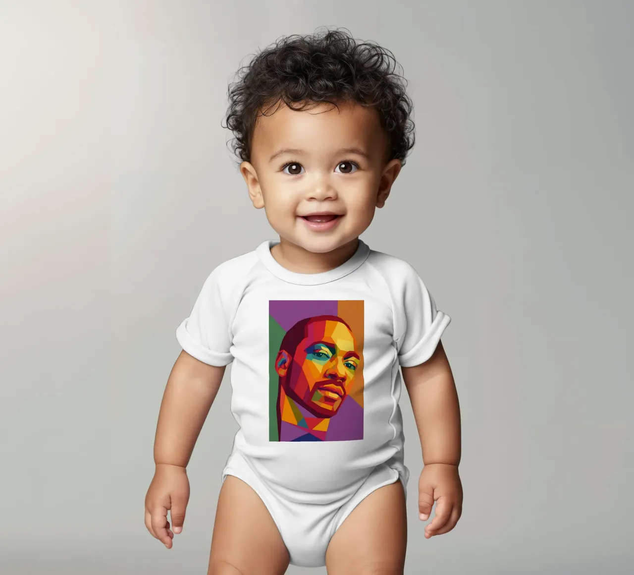 snoop retro pop art wpap body neonato maniche corte da aiswa
