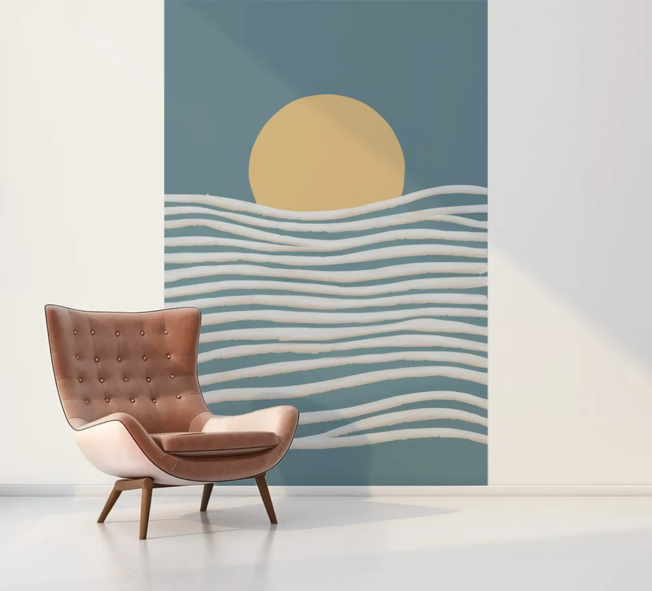 Golden Wave Cadence photo wallpaper by Stone Patina