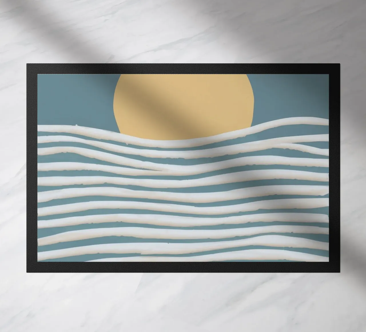 Golden Wave Cadence doormat by Stone Patina