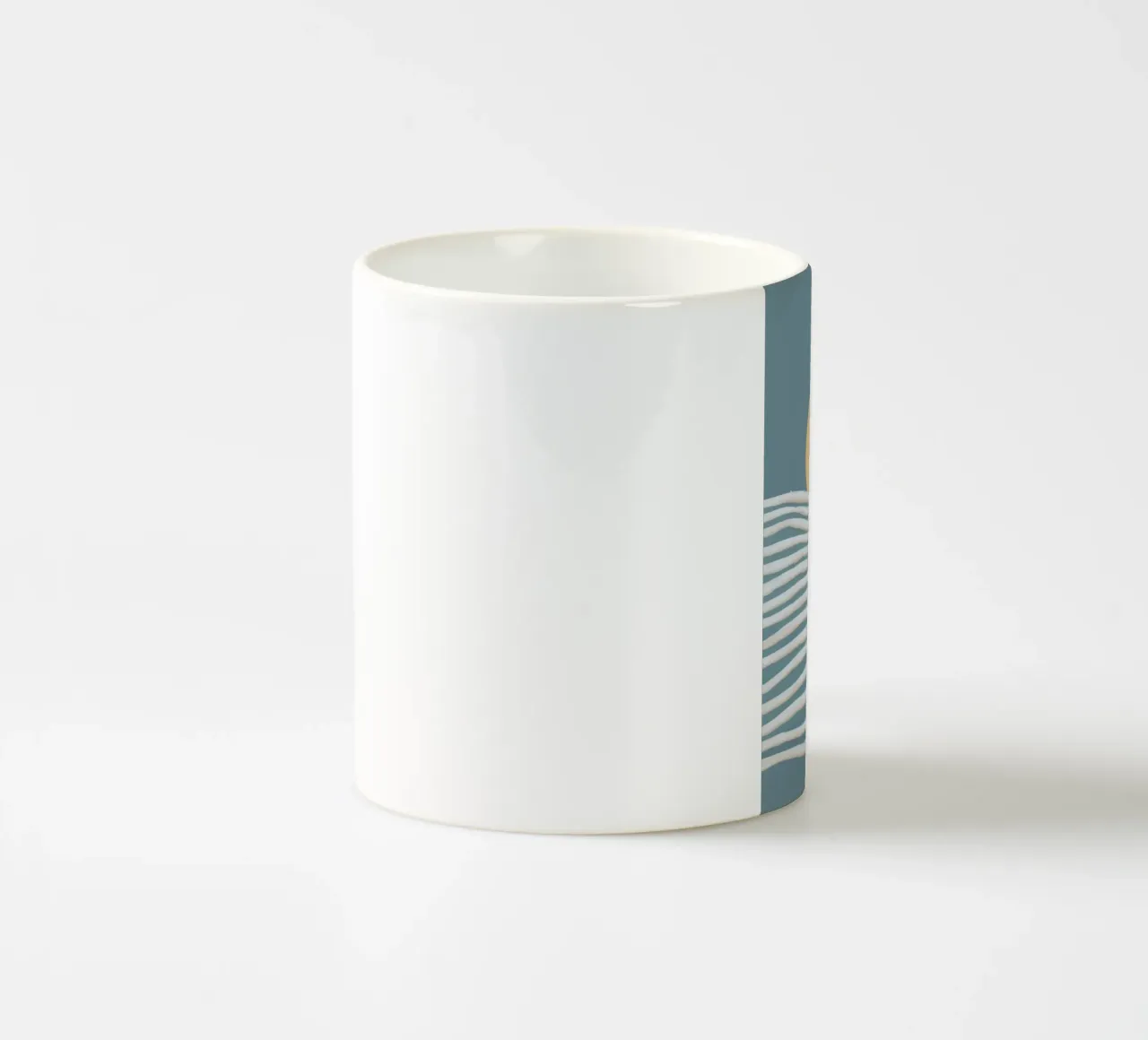 Cadenza dell'onda d'oro tazza in ceramica da Stone Patina