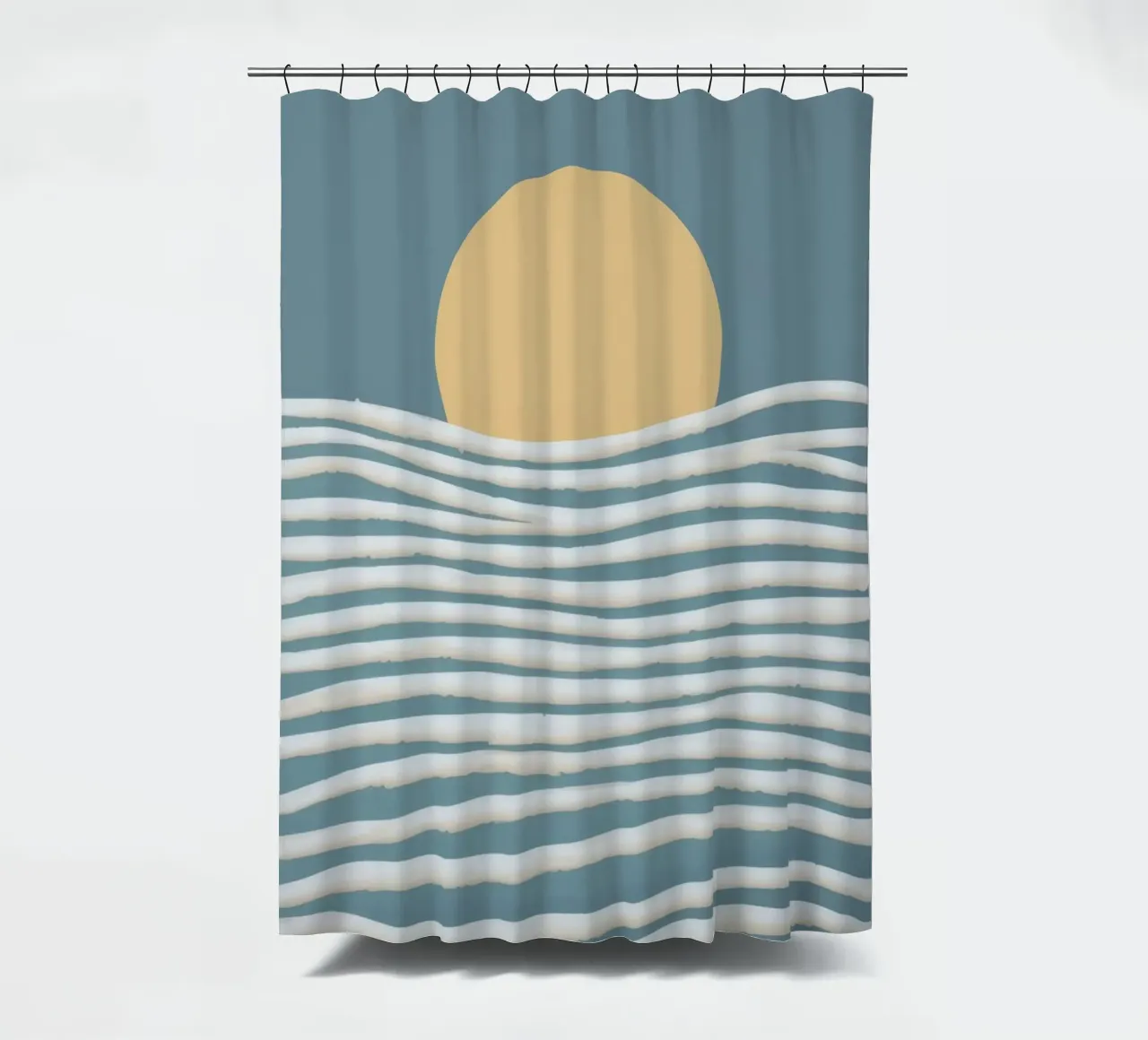 Golden Wave Cadence rideau de douche de Stone Patina