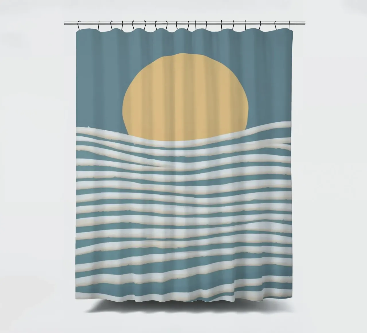 Golden Wave Cadence rideau de douche de Stone Patina