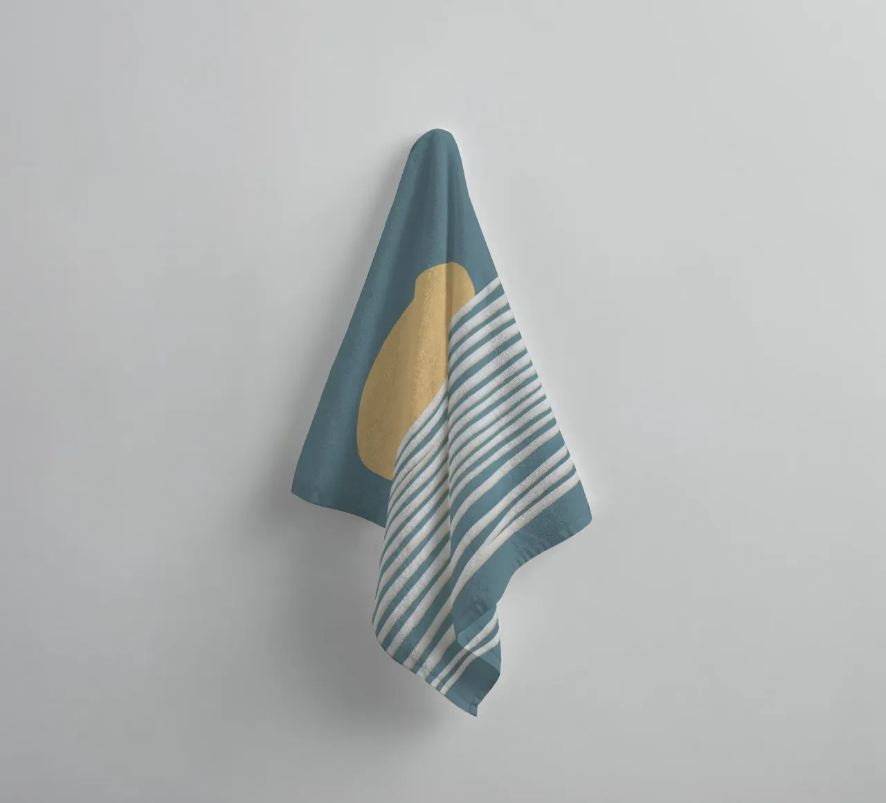 Golden Wave Cadence towel by Stone Patina