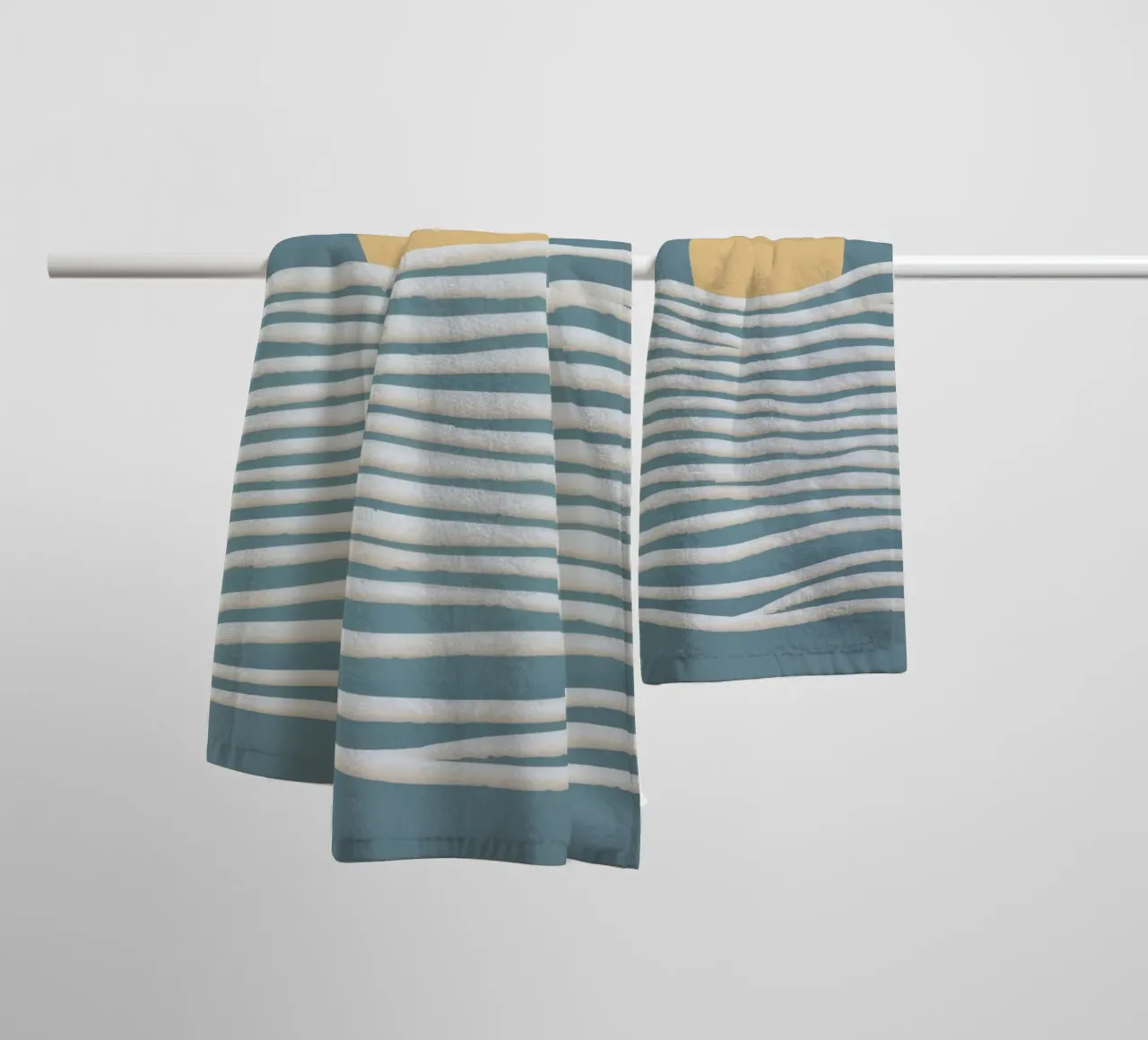 Golden Wave Cadence towel by Stone Patina