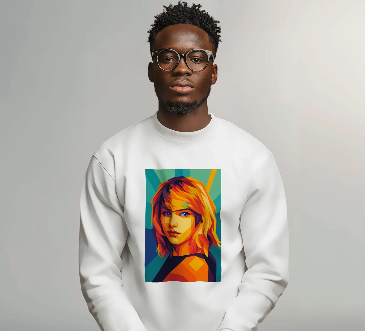 swift retro pop art wpap felpa da aiswa