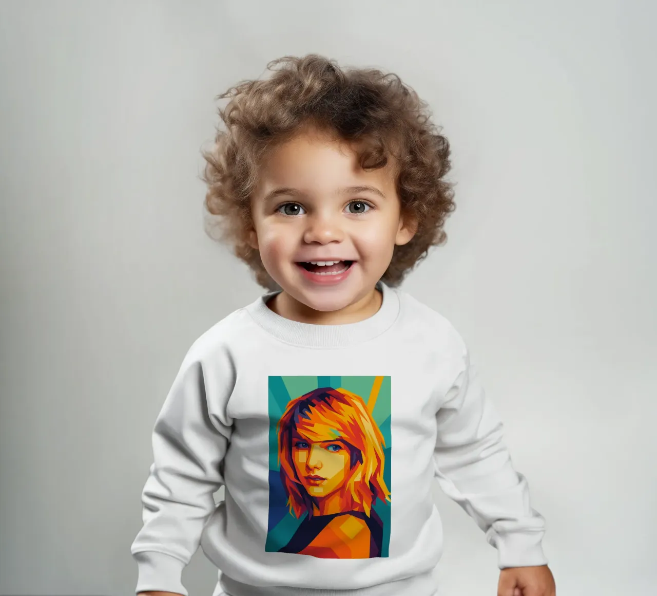 swift retro pop art wpap baby sweatshirt by aiswa
