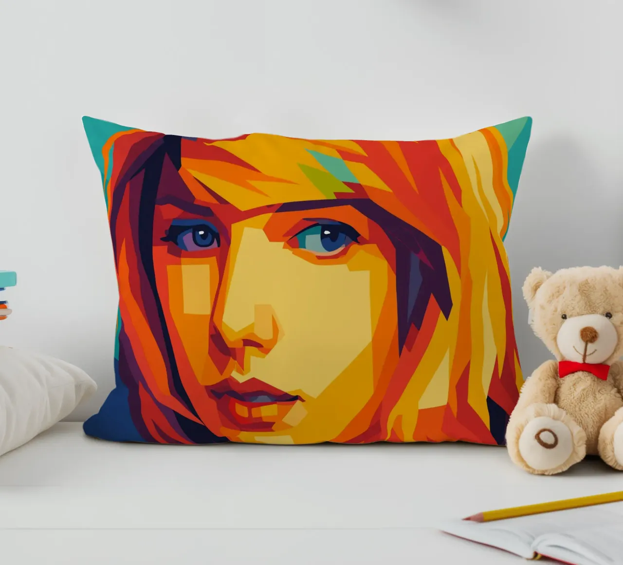 swift retro pop-art wpap kussen van aiswa