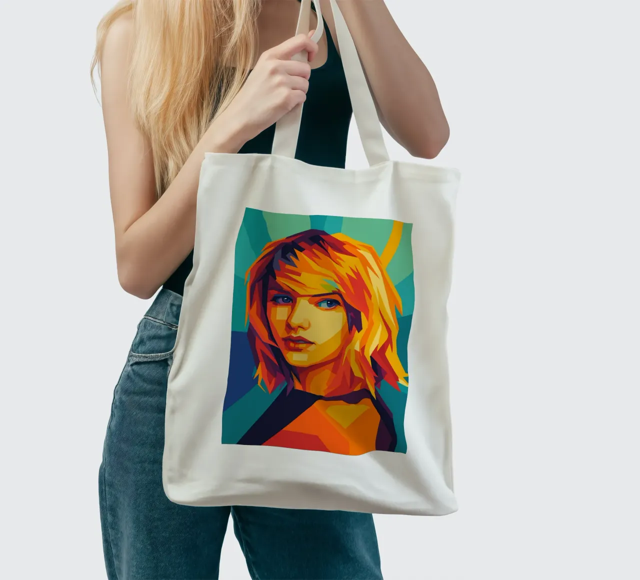 swift retro pop art wpap borsa in juta da aiswa