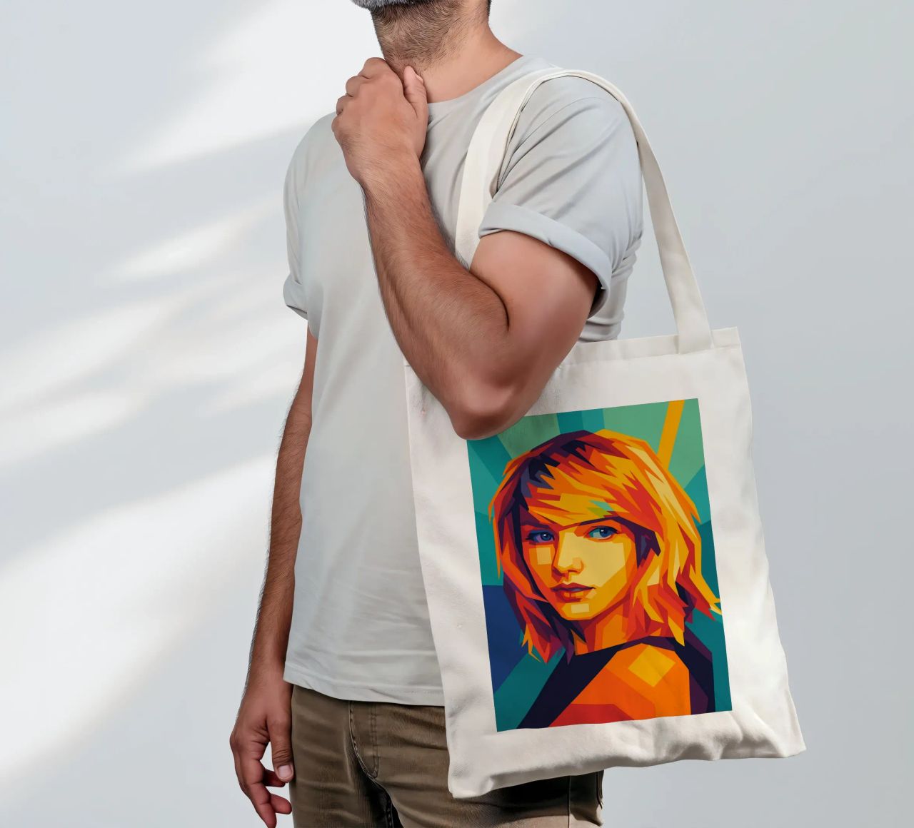 swift retro pop art wpap borsa in juta da aiswa