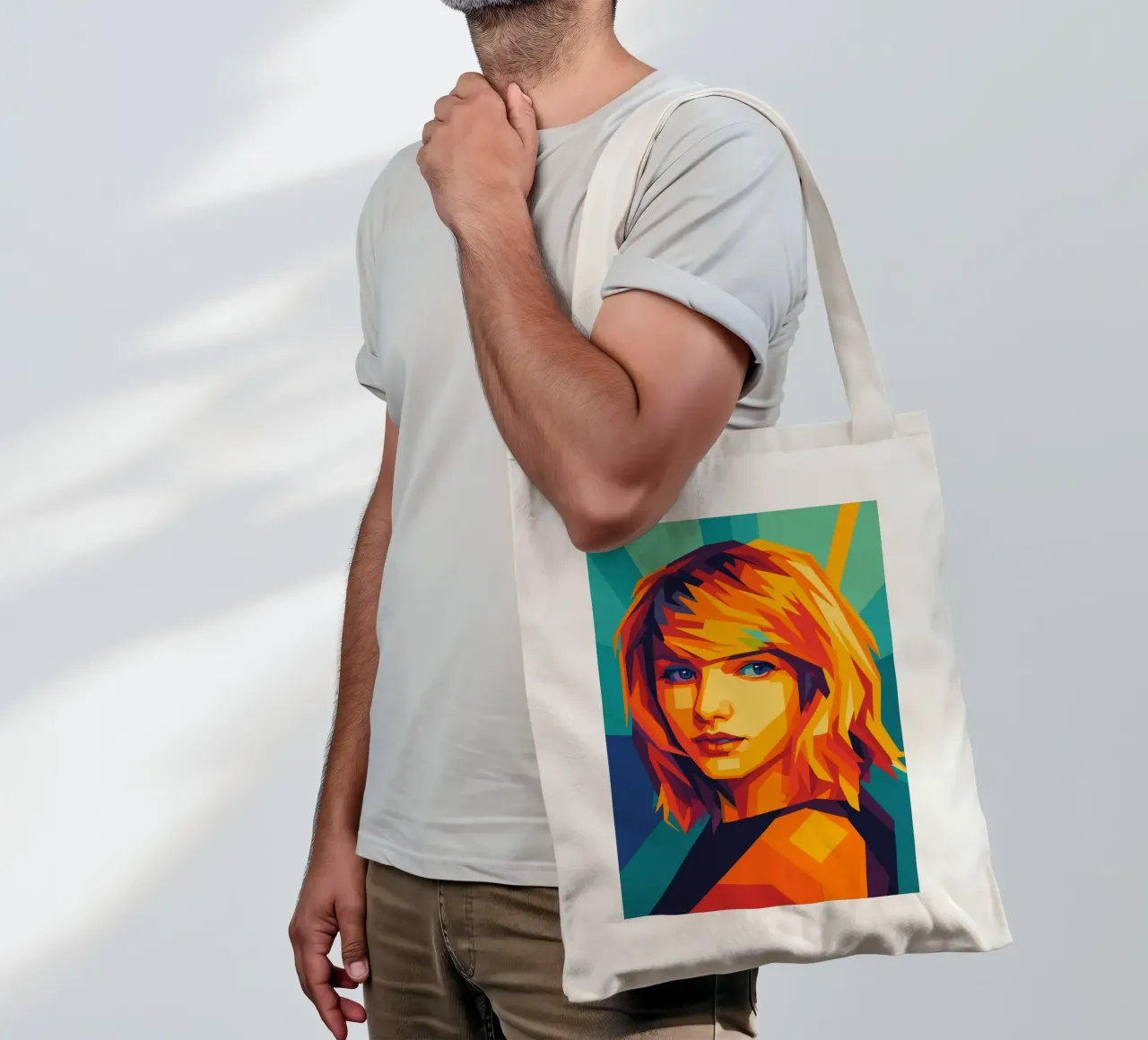 swift retro pop art wpap borsa in juta da aiswa