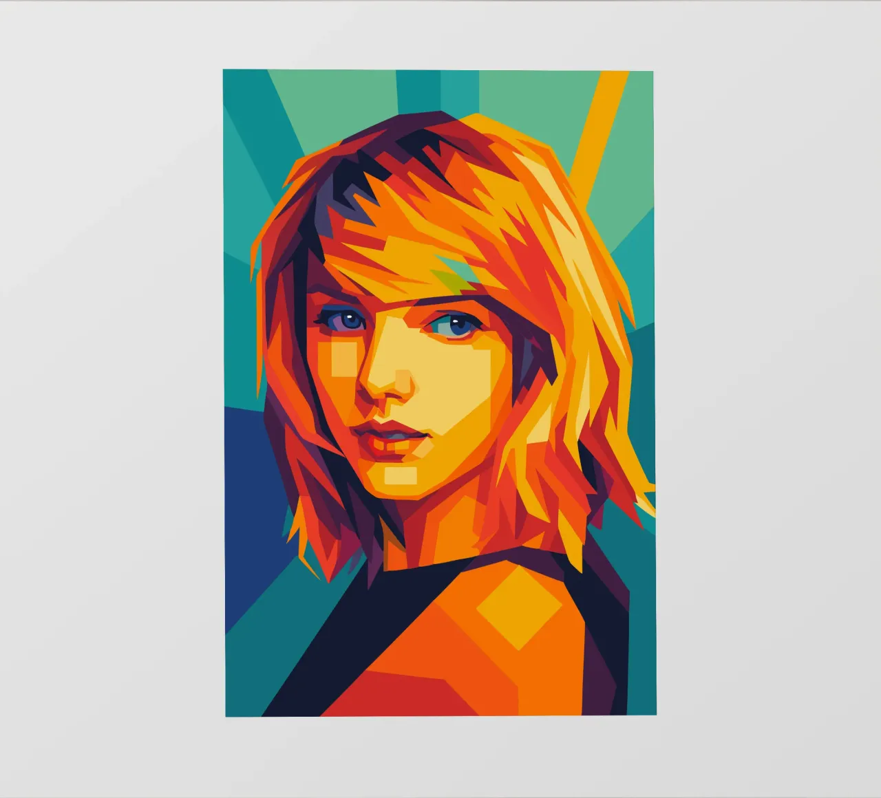 swift retro pop art wpap pellicola backlit da aiswa