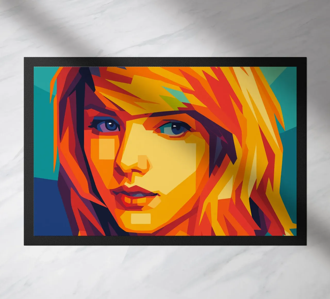 Mauersegler retro pop art wpap Fußmatte von aiswa