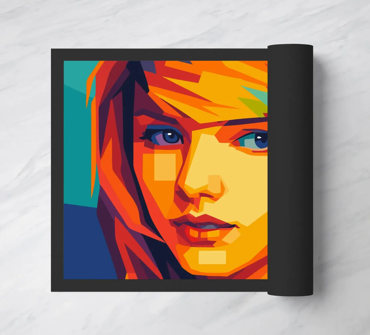 Mauersegler retro pop art wpap Fußmatte von aiswa