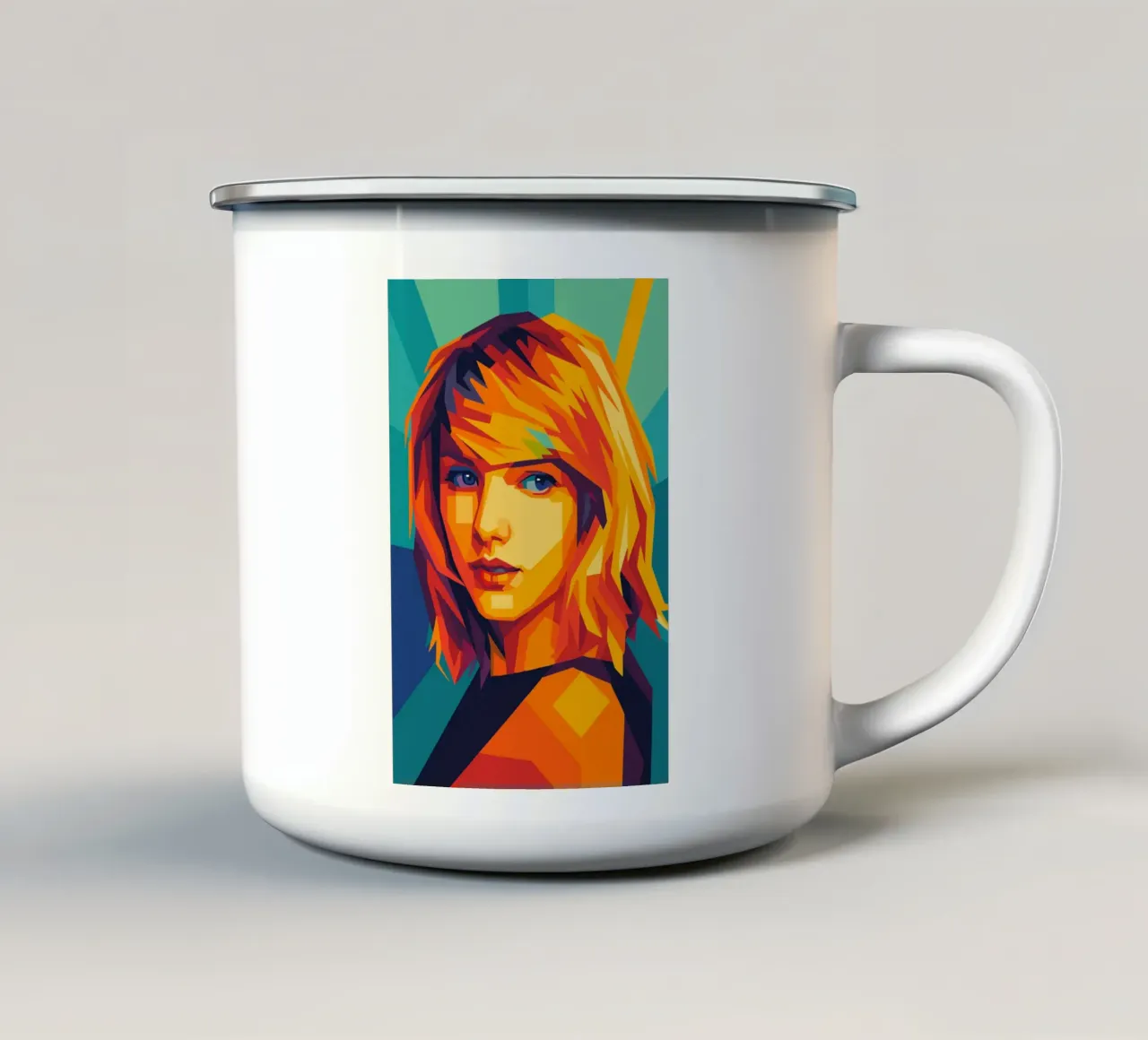 swift retro pop art wpap mug en émail de aiswa