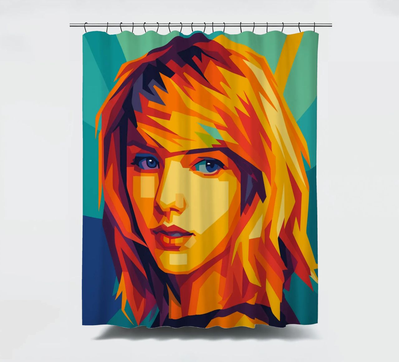 swift retro pop art wpap tenda da doccia da aiswa