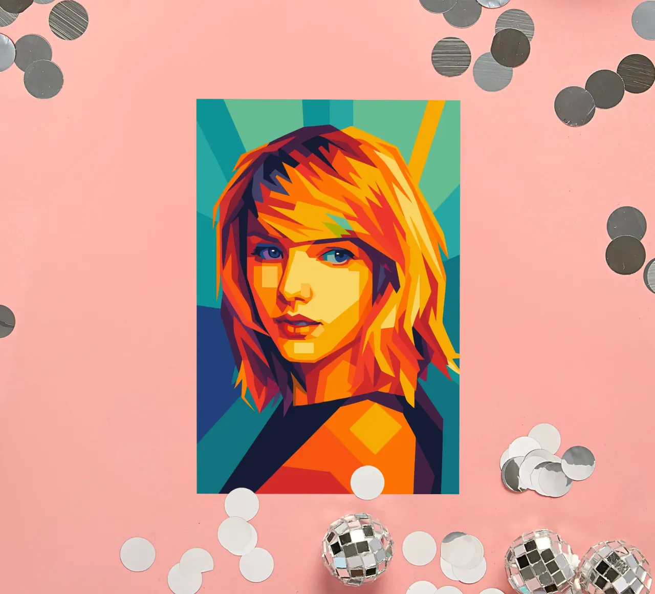 swift retro pop art wpap adesivo da aiswa