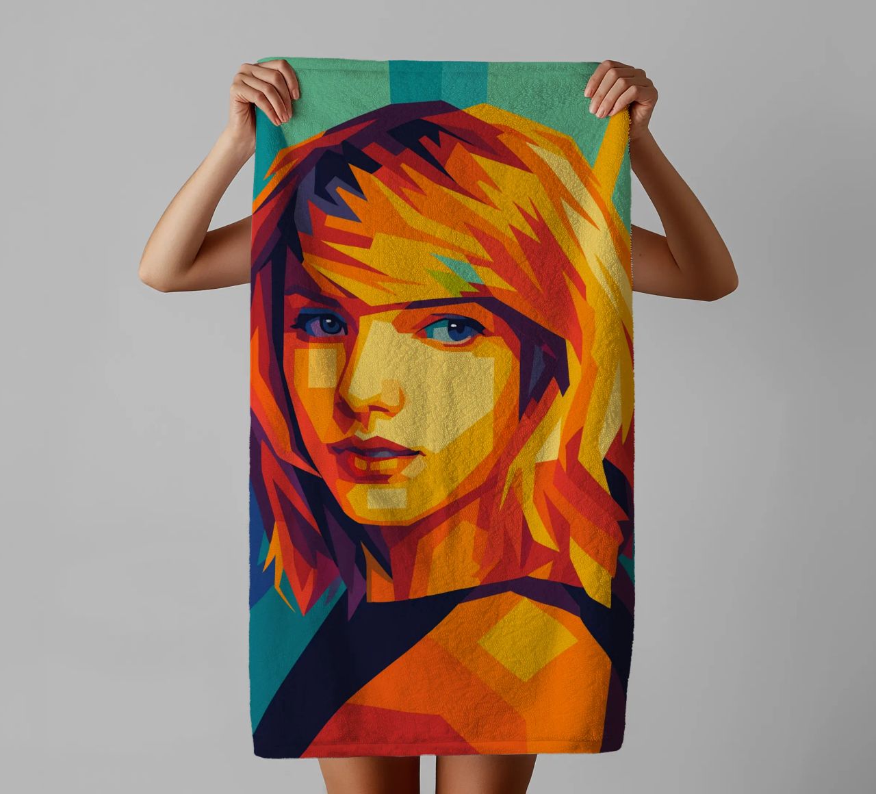 swift retro pop art wpap towel by aiswa