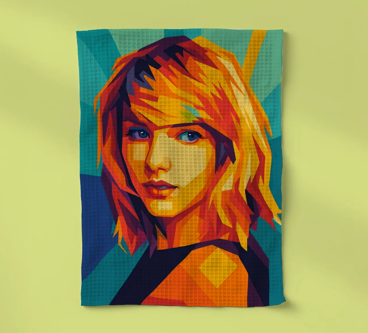 Mauersegler retro pop art wpap Geschirrtuch von aiswa