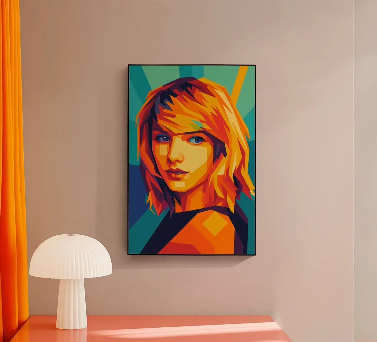 Mauersegler retro pop art wpap Acryl-Glas von aiswa