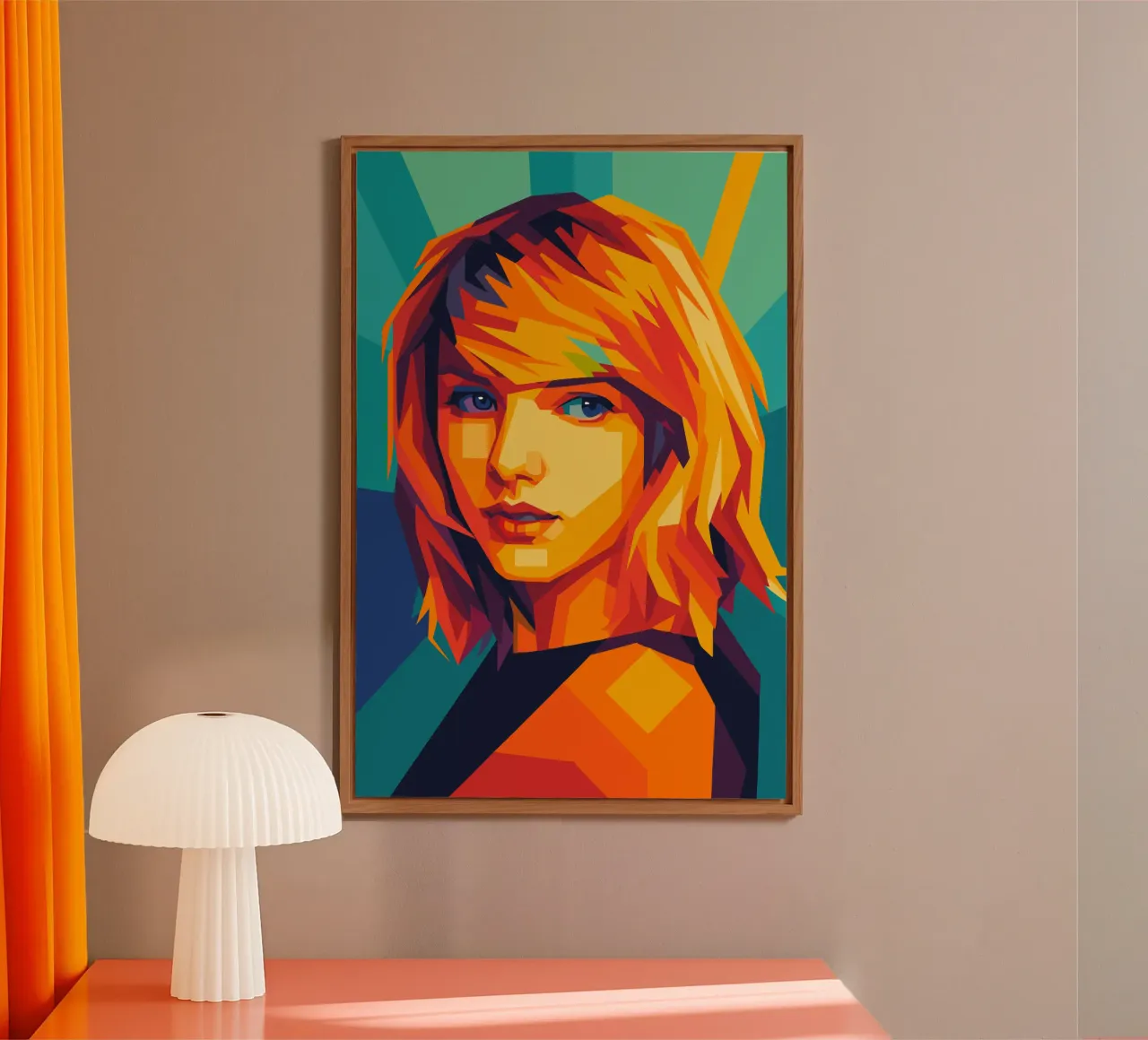 Mauersegler retro pop art wpap Alu-Dibond von aiswa