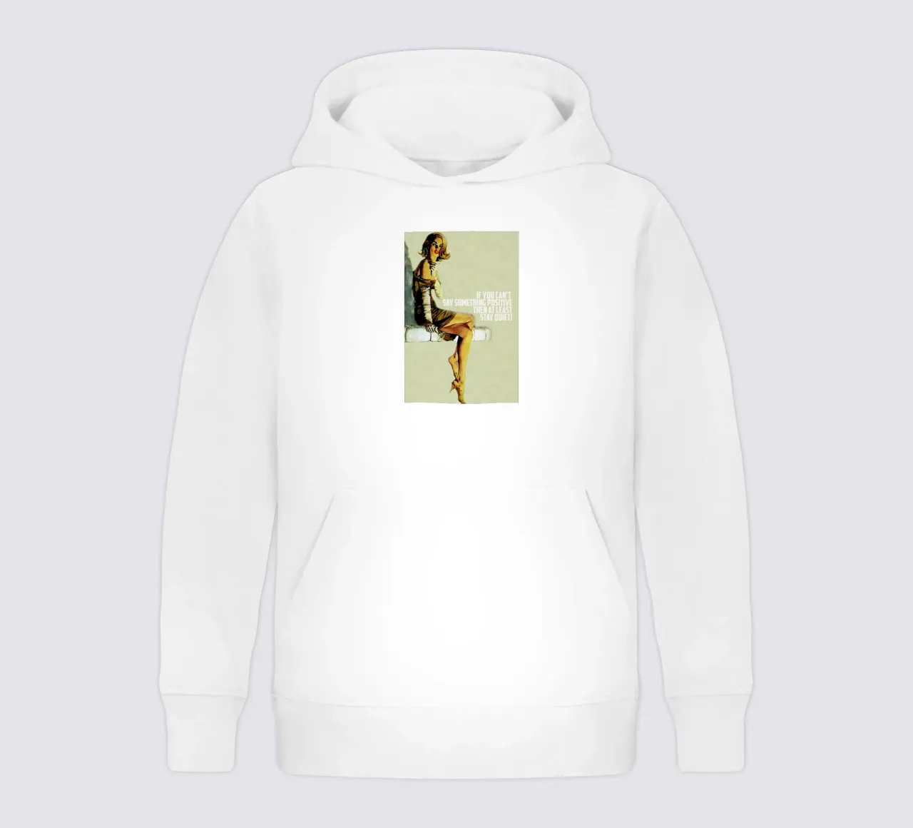 If You Can't Say Something felpa bambino con cappuccio da Gallery Print and Art Limited