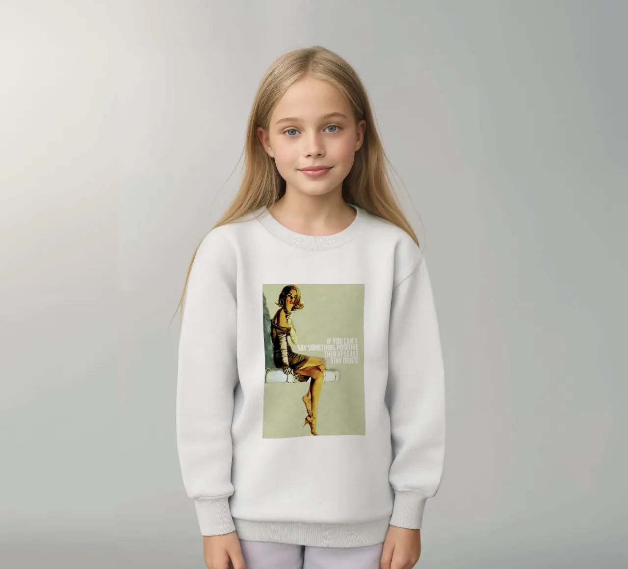 If You Can't Say Something felpa bambino da Gallery Print and Art Limited