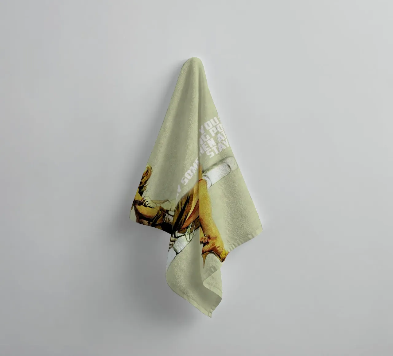 If You Can't Say Something asciugamano da bagno da Gallery Print and Art Limited