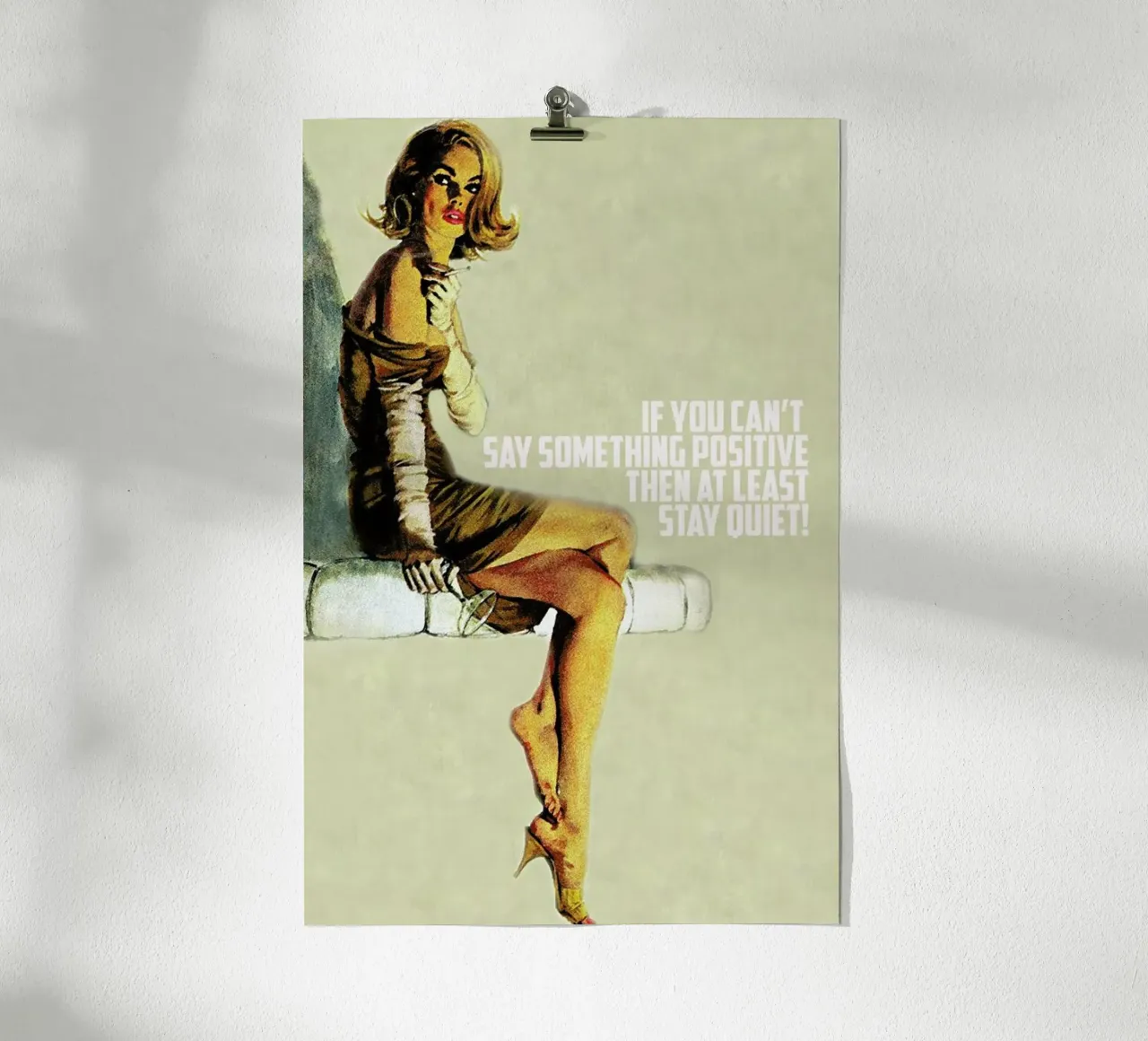 If You Can't Say Something carta hahnemühle da Gallery Print and Art Limited