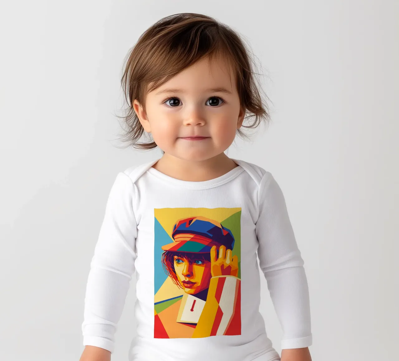 swifties retro pop art wpap body neonato maniche lunghe da aiswa