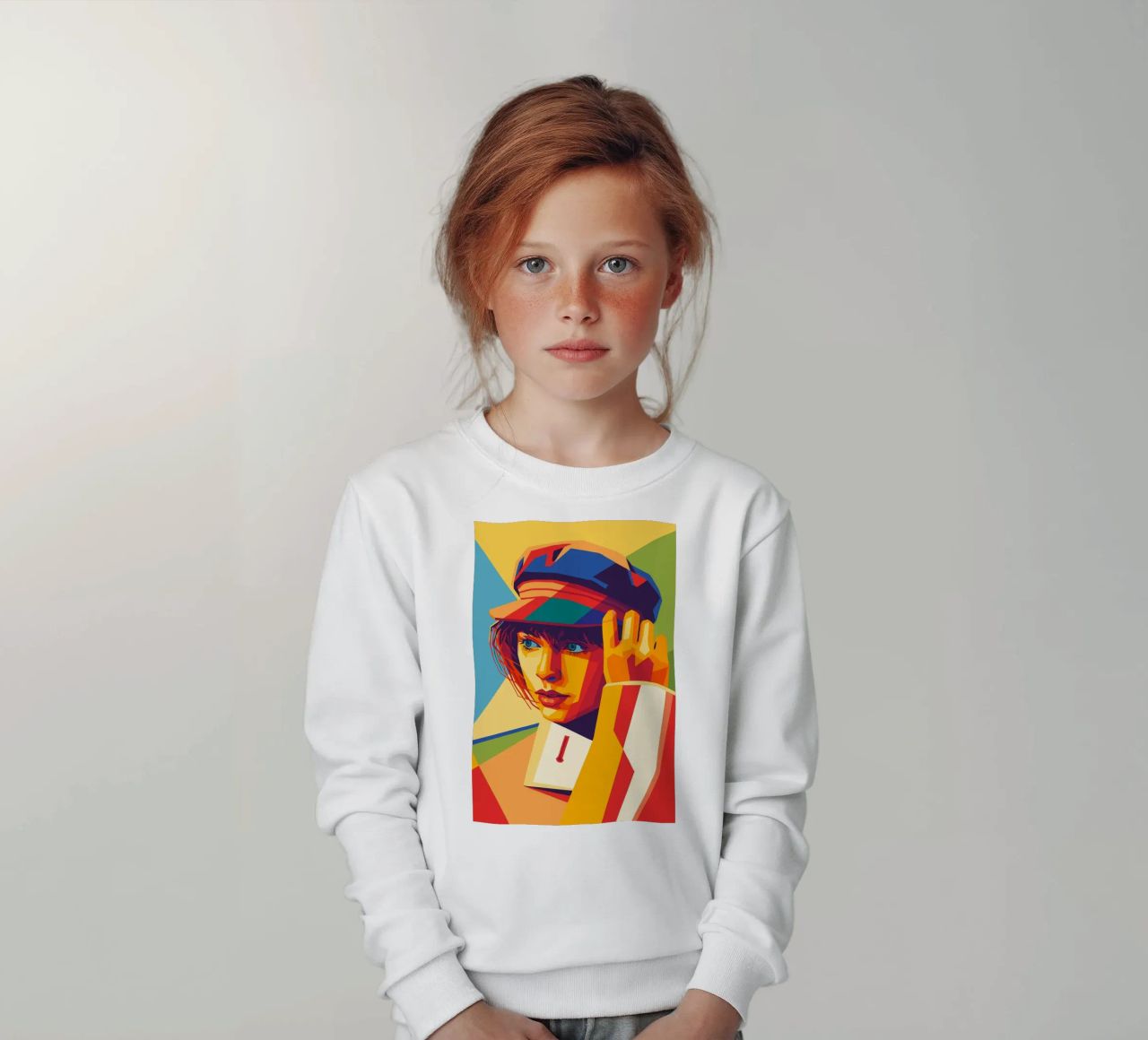 swifties retro pop art wpap felpa bambino da aiswa