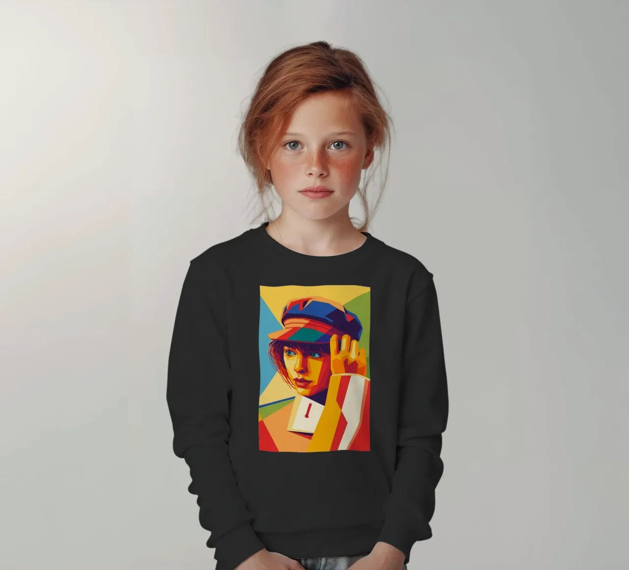 swifties retro pop art wpap felpa bambino da aiswa