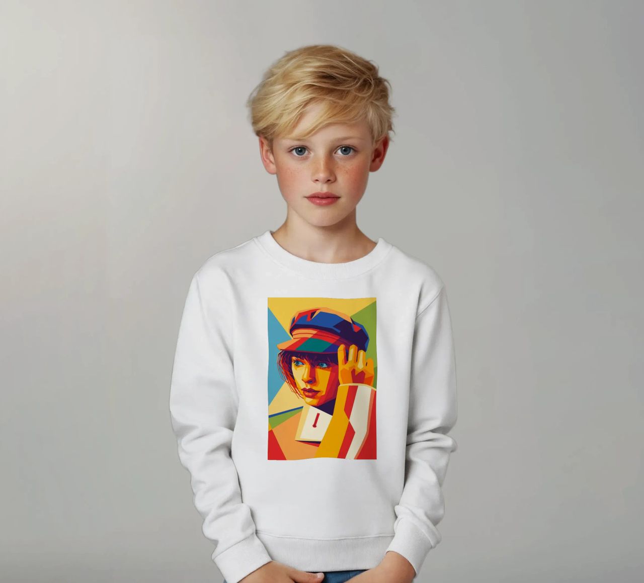 swifties retro pop art wpap felpa bambino da aiswa