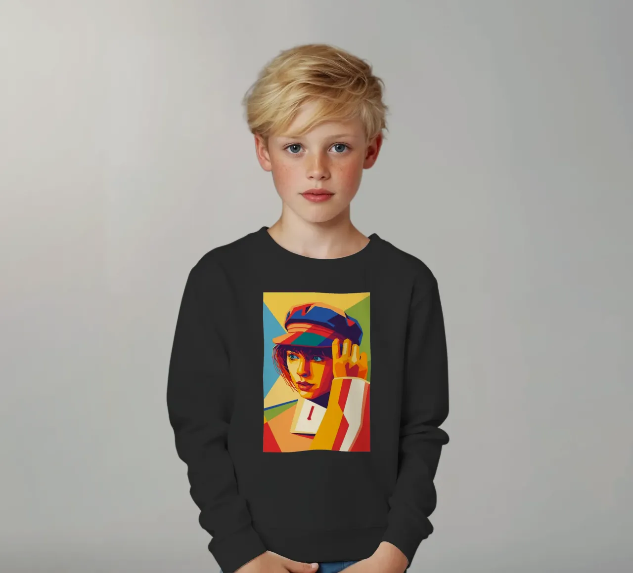 swifties retro pop art wpap felpa bambino da aiswa