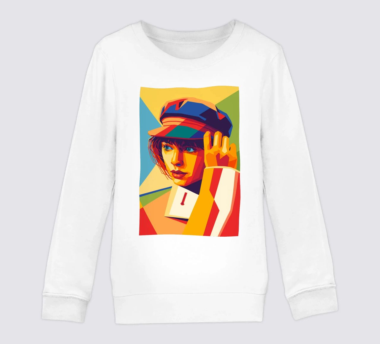 swifties retro pop art wpap felpa bambino da aiswa