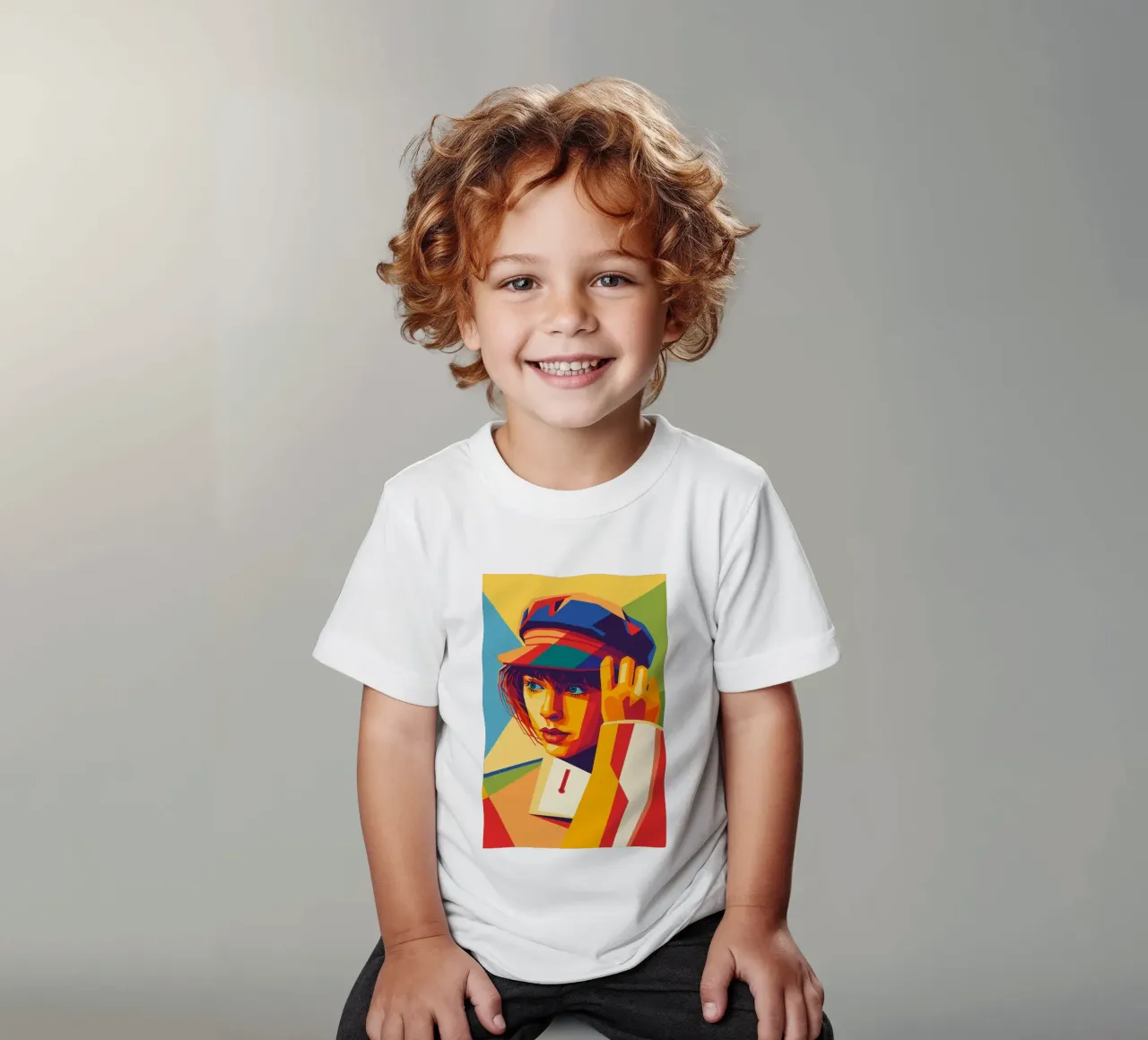 swifties retro pop art wpap t-shirt bambini da aiswa