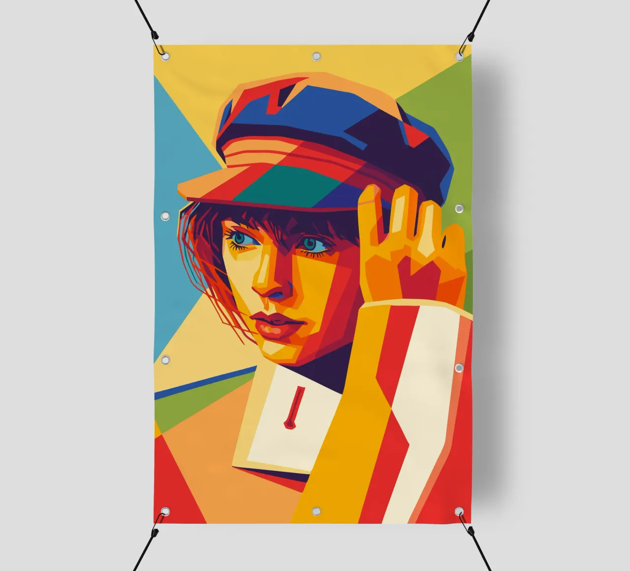 swifties retro pop art wpap PVC Plane von aiswa