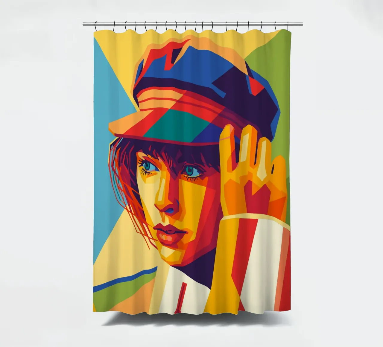 swifties retro pop art wpap cortina de baño de aiswa