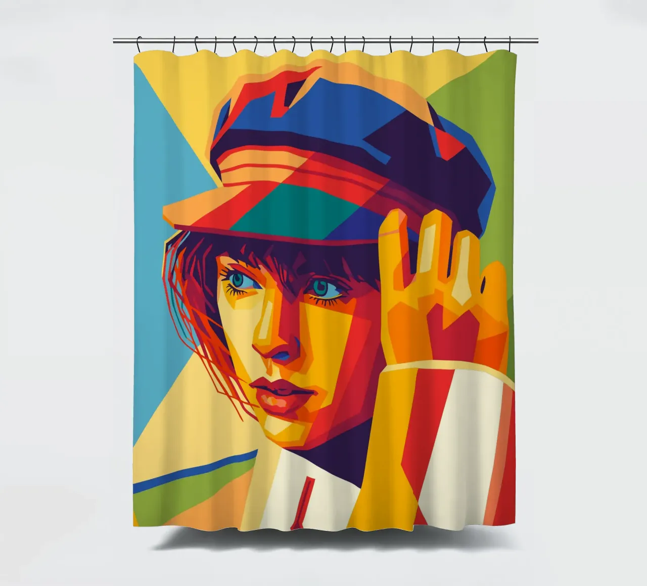 swifties retro pop art wpap tenda da doccia da aiswa