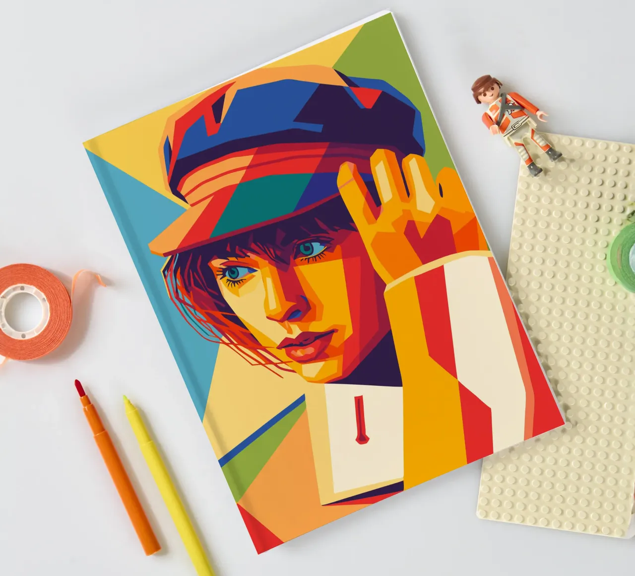 swifties retro pop art wpap notebook by aiswa