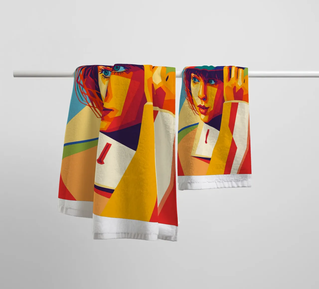 swifties retro pop art wpap towel by aiswa