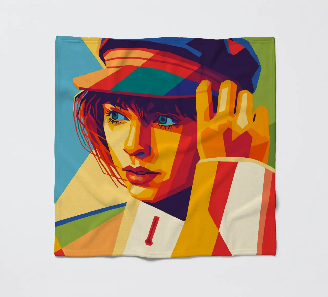 swifties retro pop art wpap fleece blanket by aiswa