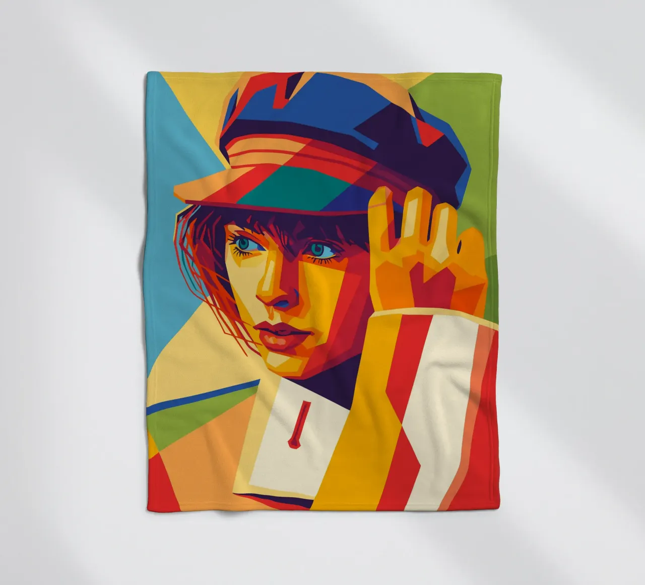 swifties retro pop art wpap fleece blanket by aiswa