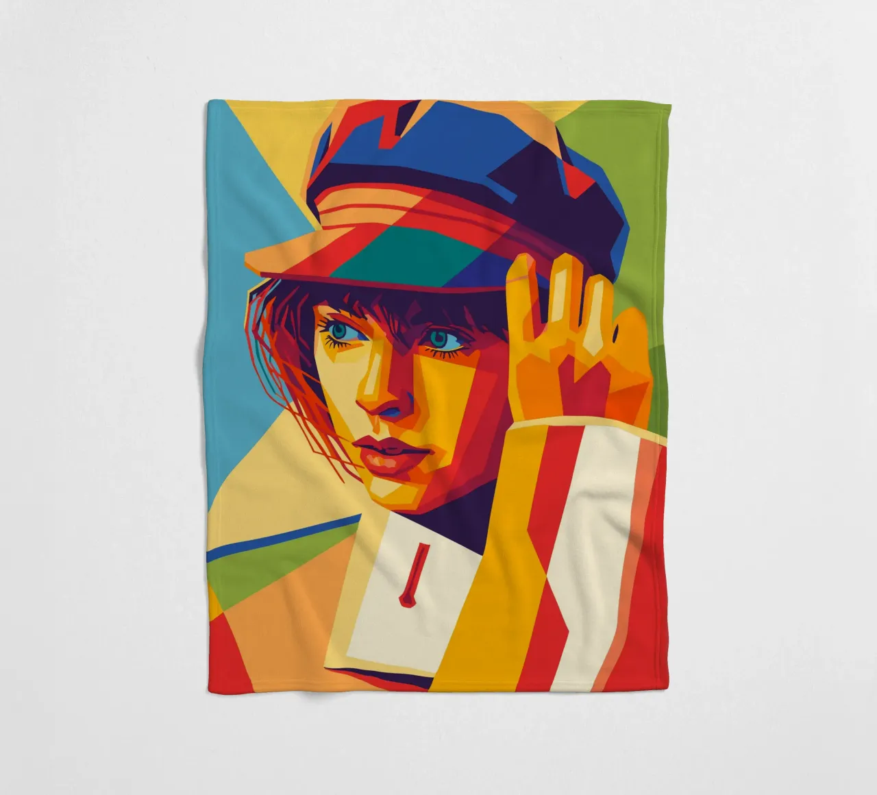swifties retro pop art wpap fleece blanket by aiswa