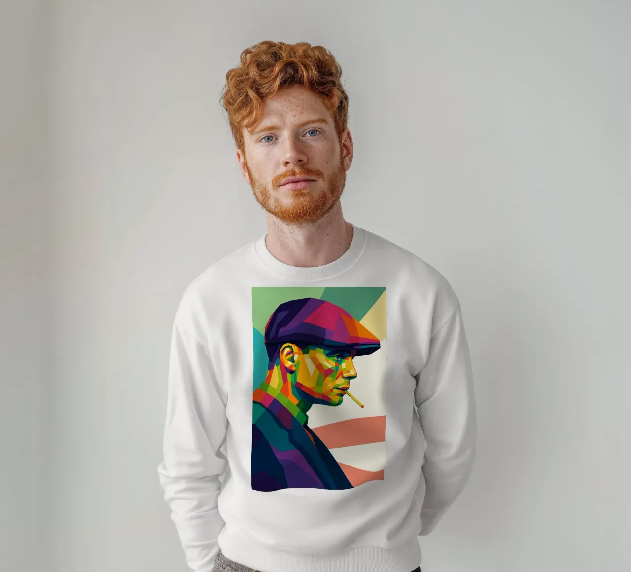 thomas shelby retro pop art wpap felpa da aiswa