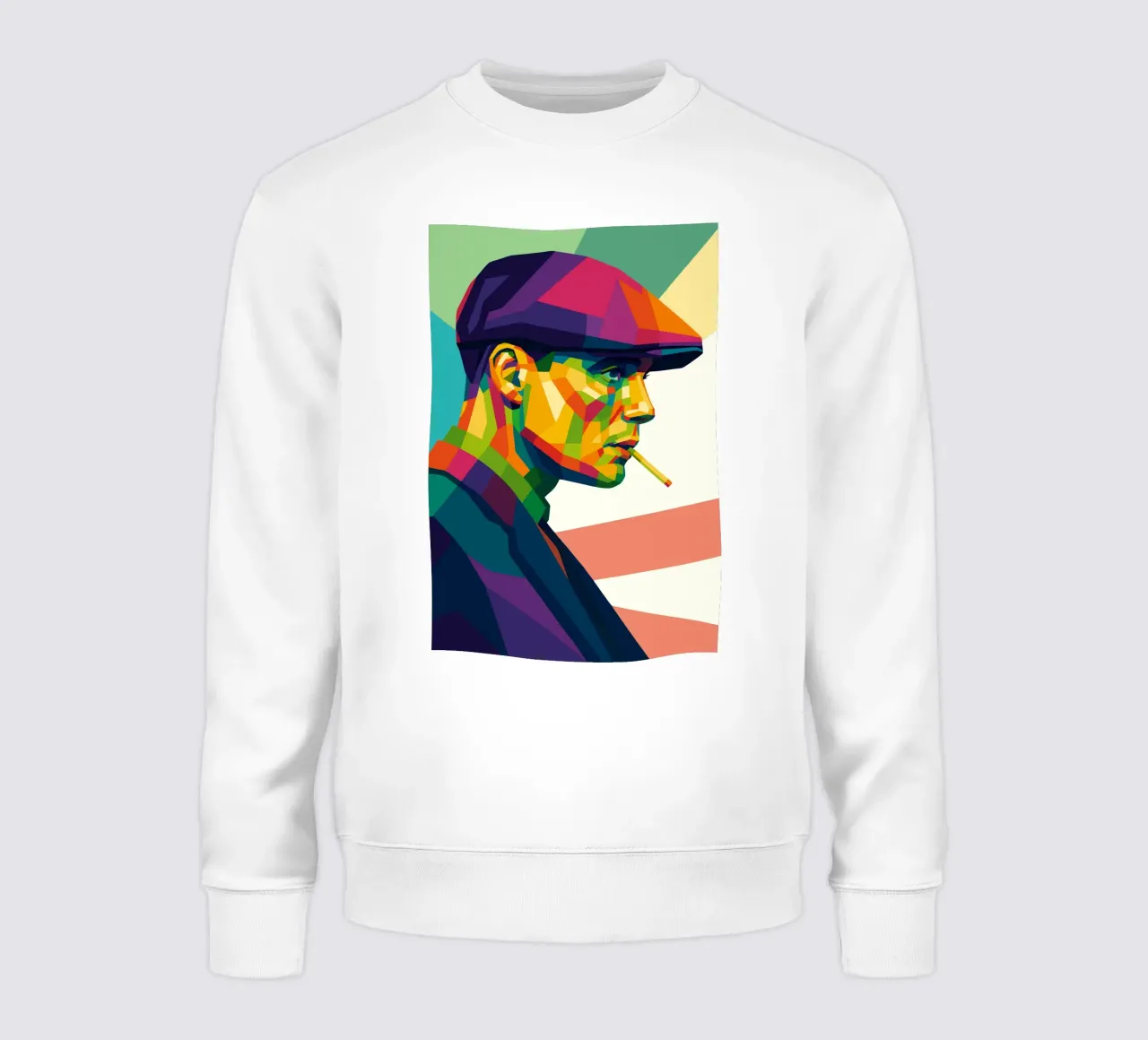 thomas shelby retro pop art wpap sweatshirt by aiswa